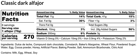 Classic Dark alfajor